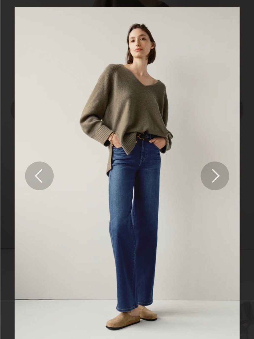 AYR The Dynamo 25 S in Sayonara (Classic High-Rise Wide-Leg Jeans in Dark Blue) - Picture 3 of 10